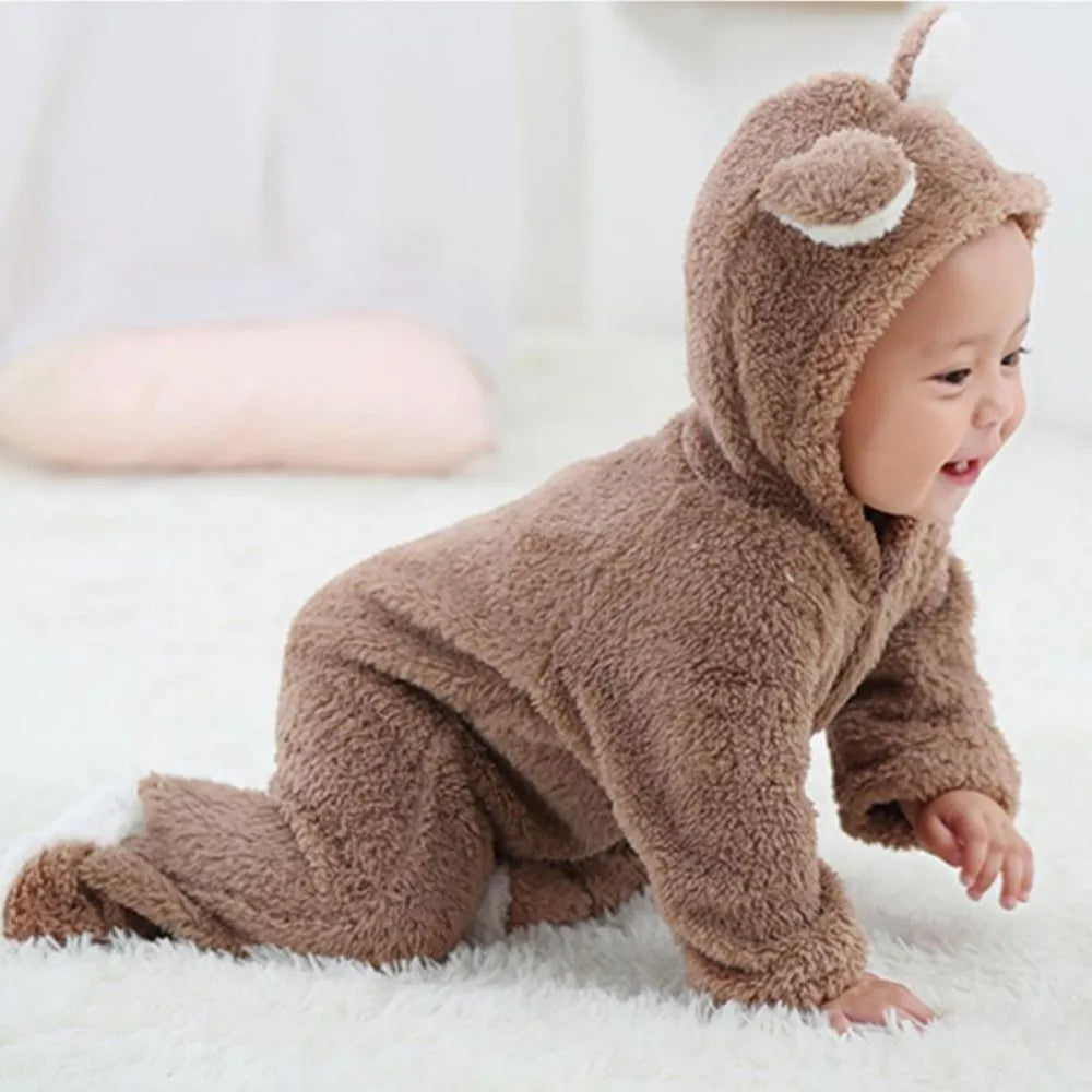 CuddleCub Baby Winter Jumpsuit Paw Protection