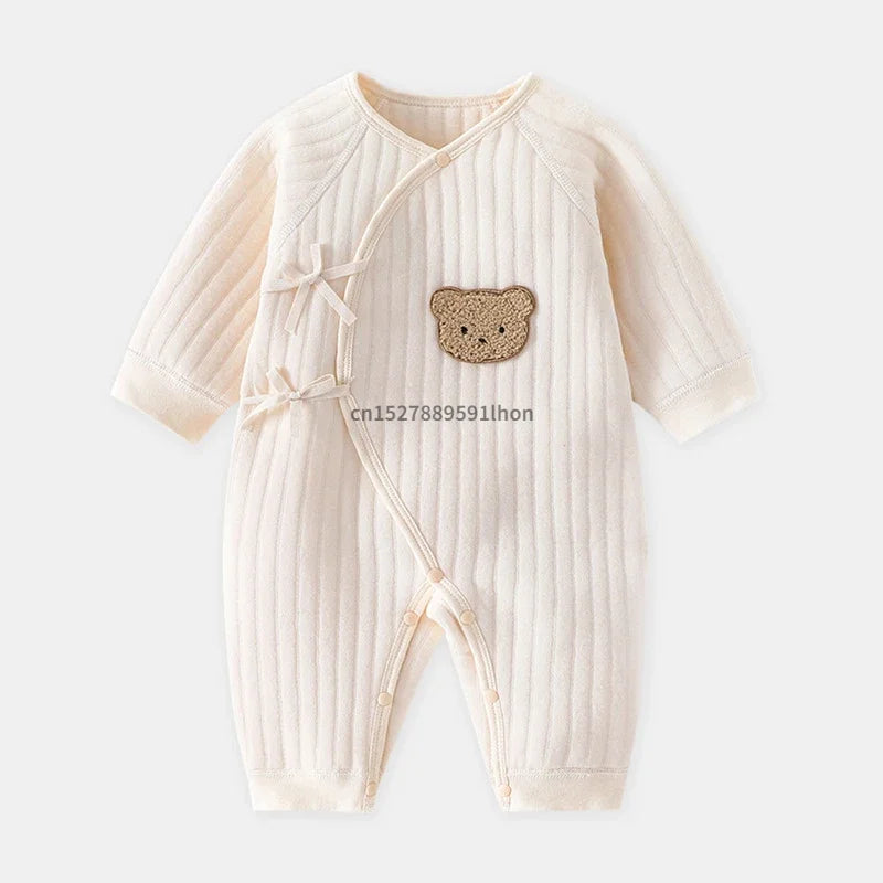 Baby Winter long sleeve jumpsuit Thelittlebearcub