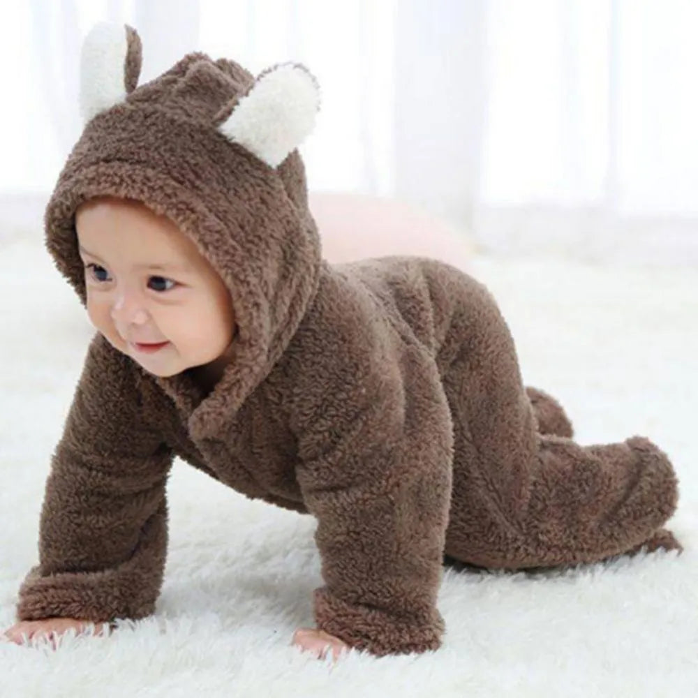 CuddleCub Baby Winter Jumpsuit Paw Protection