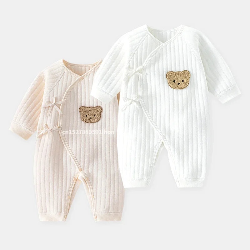 Baby Winter long sleeve jumpsuit Thelittlebearcub